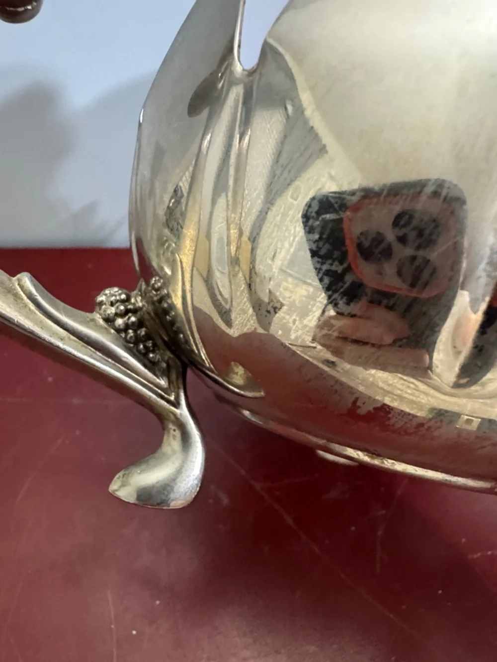 Vintage Lotus Bowl  Candle Holder/Floral Frog Triple Footed